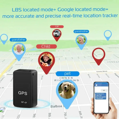 Universal Tracking Device Gf07 Mini Car Tracker Magnetic Gps Real Time Vehicle Locator Anti-Lost Recording Rechargeable